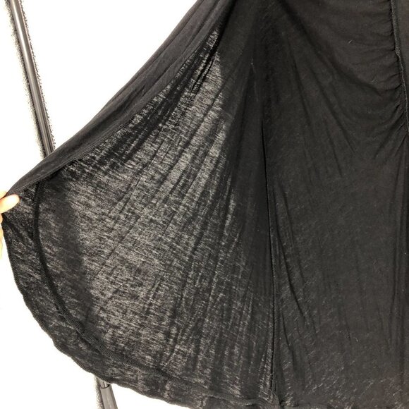 GUESS Black Slightly  Sheer Ruched Flowy Cardigan size M - Picture 3 of 15